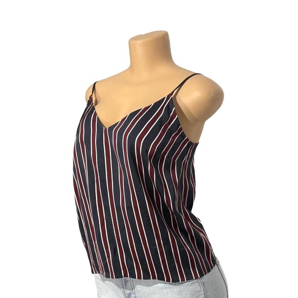 Striped‎ Women's Camisole Top with Thin Straps - Picture 3 of 4